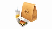 Fast Food Packaging Set Mockup 01