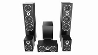 Full range floor standing 6.1 speaker system