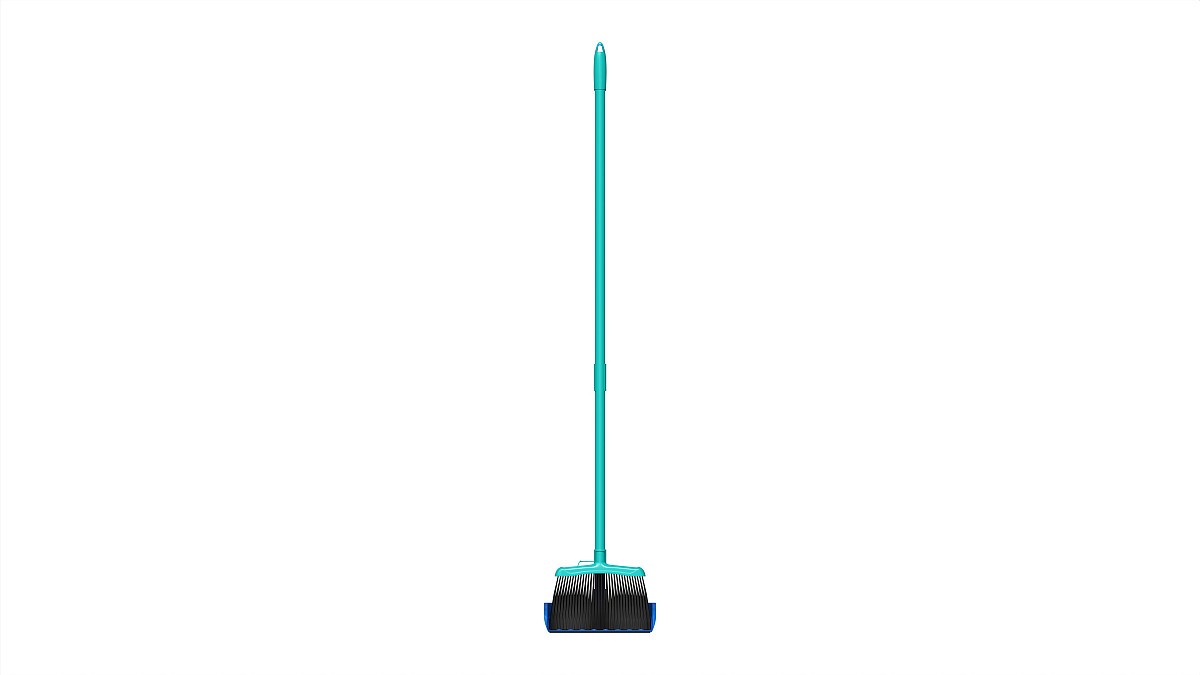 Broom and dustpan set with long handles