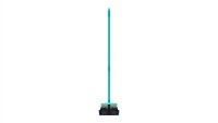 Broom and dustpan set with long handles