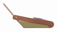 Brush and dustpan with wooden handles