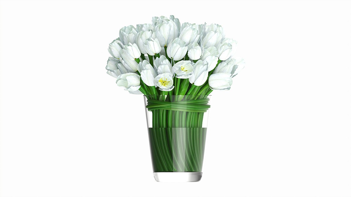 Tulips in large vase