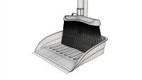 Broom and dustpan set with long handles