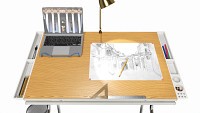 Complete draftsman workplace