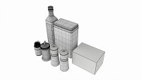 Kitchen decoration set salt pepper sugar tea oil