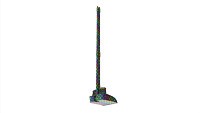 Broom and dustpan set with long handles