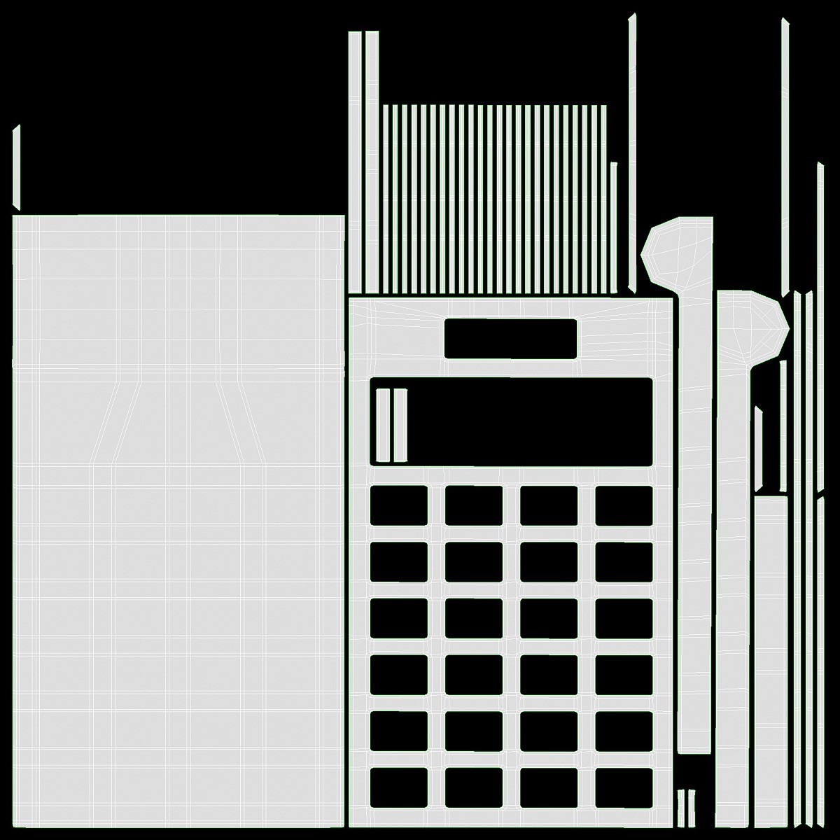 Office Wire Organizer with Supplies