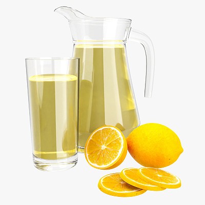 Jug with lemon juice