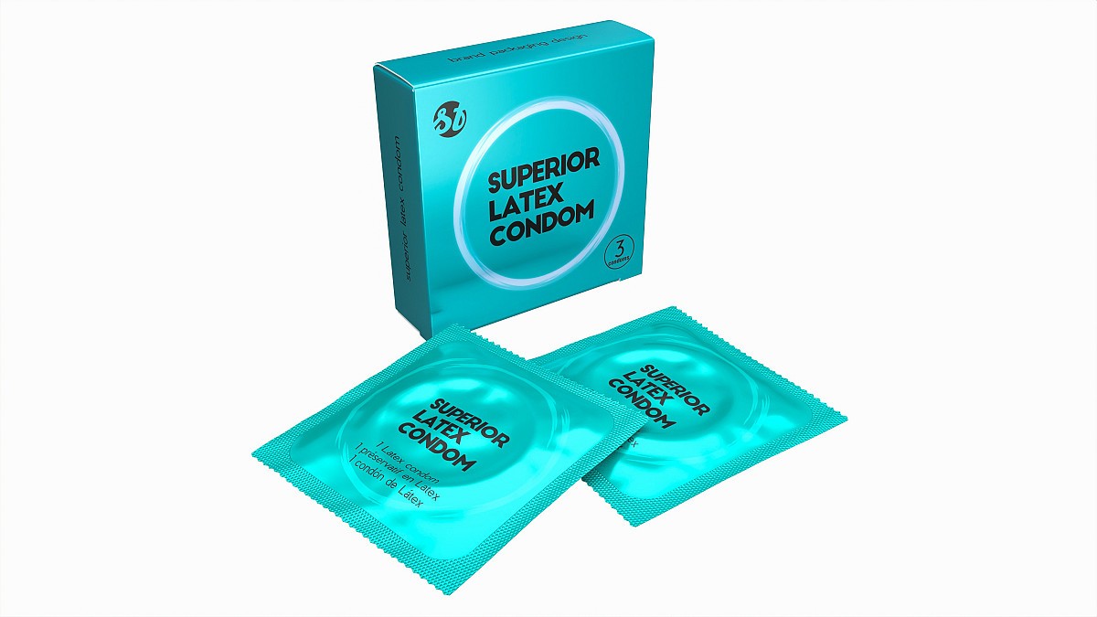 Condom small box with packages 04