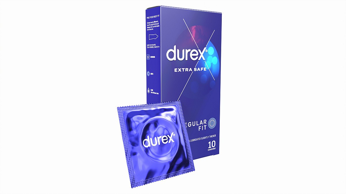 Condom box with individual package