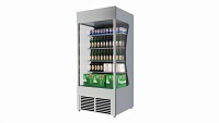 Store open front cooling shelf with beverages