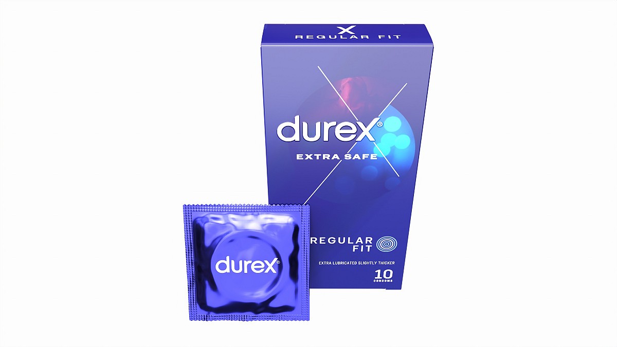 Condom box with individual package