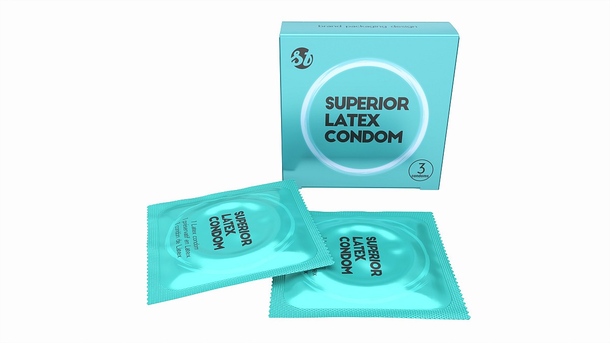 Condom small box with packages 04