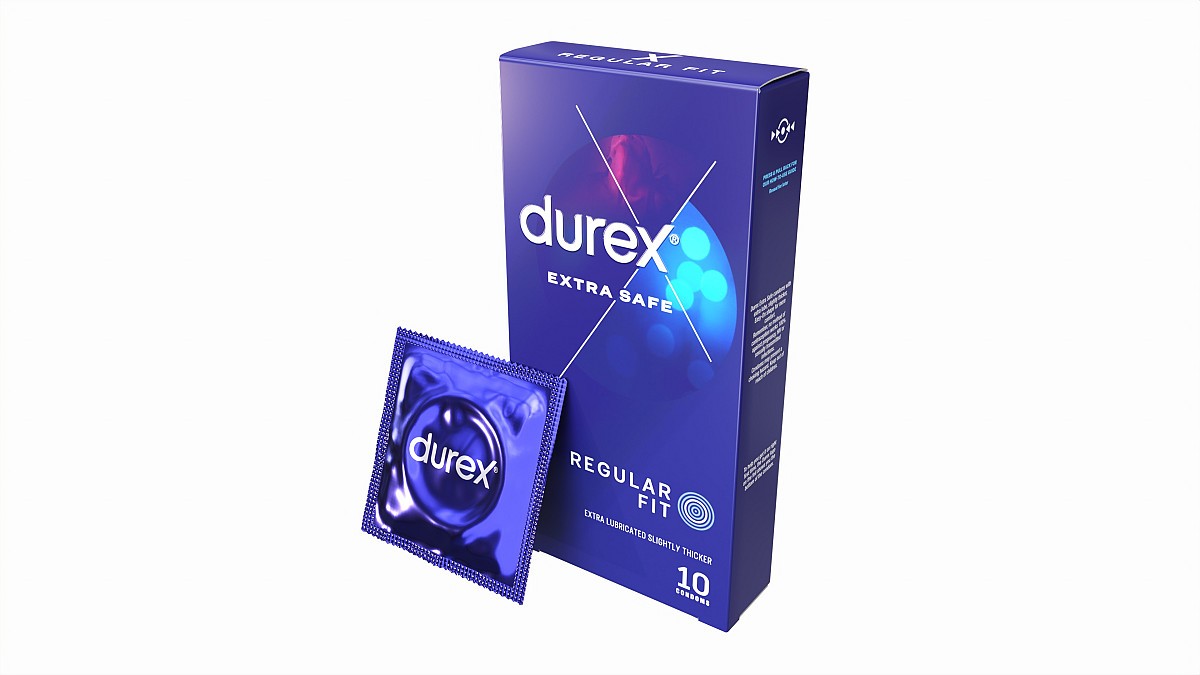 Condom box with individual package