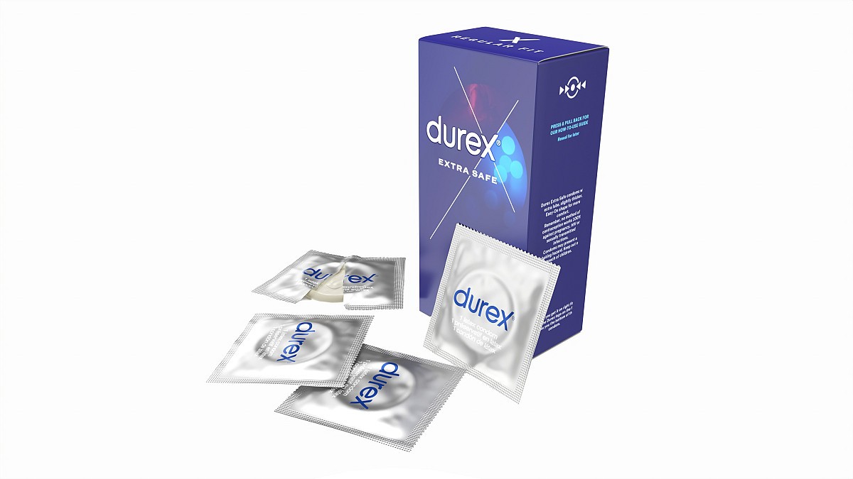 Condom large box with individual packages