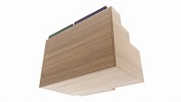 Office Wood Organizer with Supplies 03