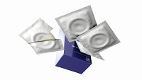 Condom large box with individual packages