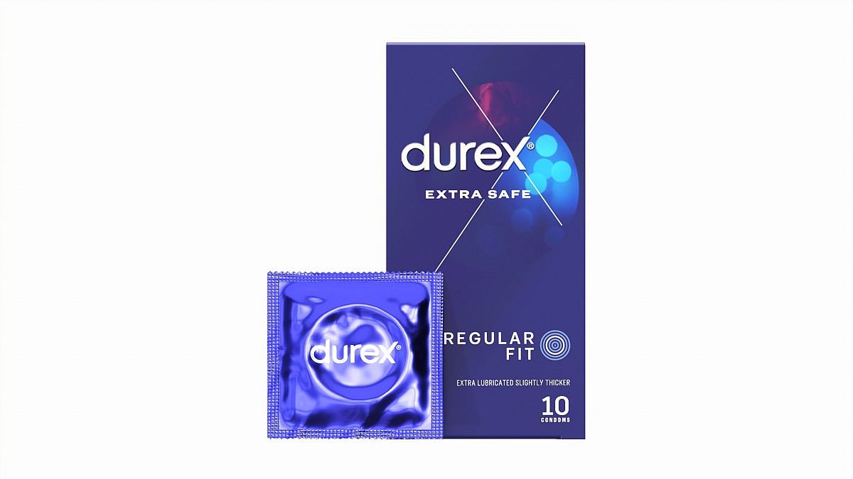 Condom box with individual package