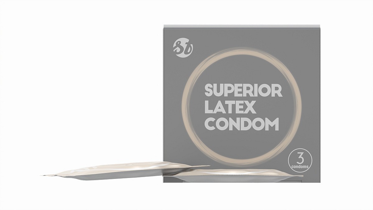 Condom small box with packages 02