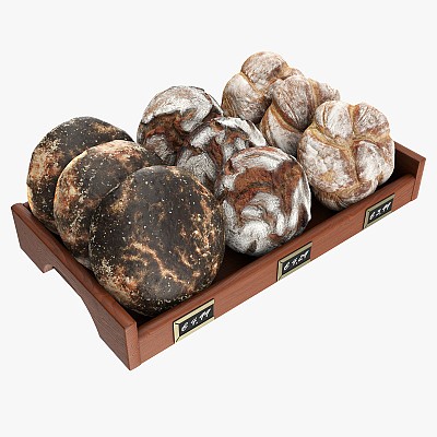 Round bread selection