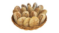 Smallbread selection in basket