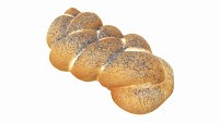 White bread with poppy seeds