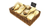 Parsnip in tray with price tag