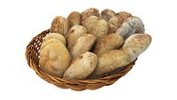 Smallbread selection in basket