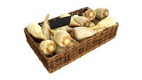 Parsnip in tray with price tag