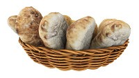 Smallbread selection in basket