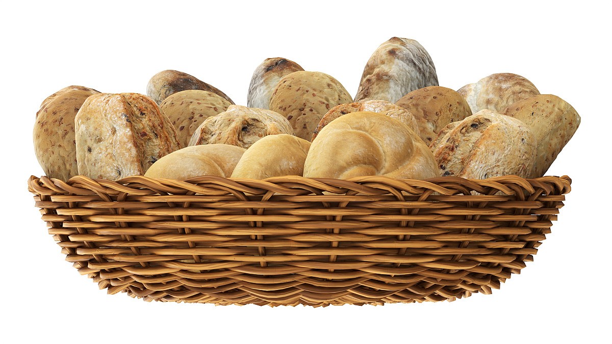 Smallbread selection in basket