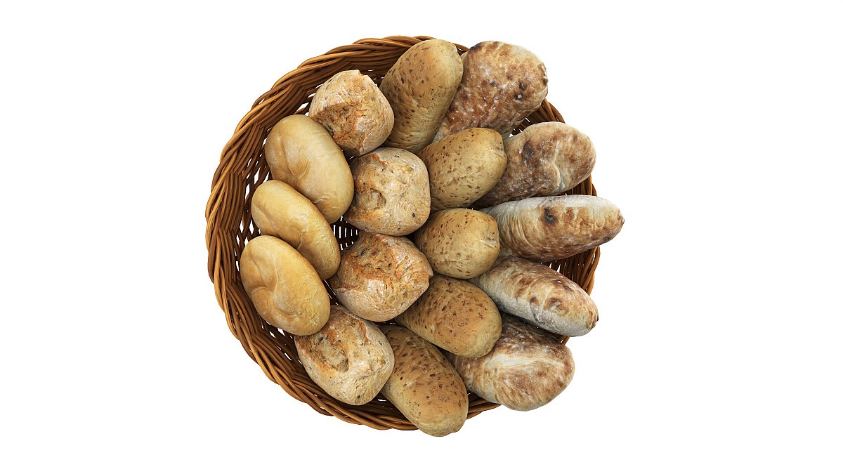 Smallbread selection in basket