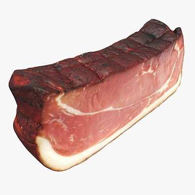 Smoked ham piece