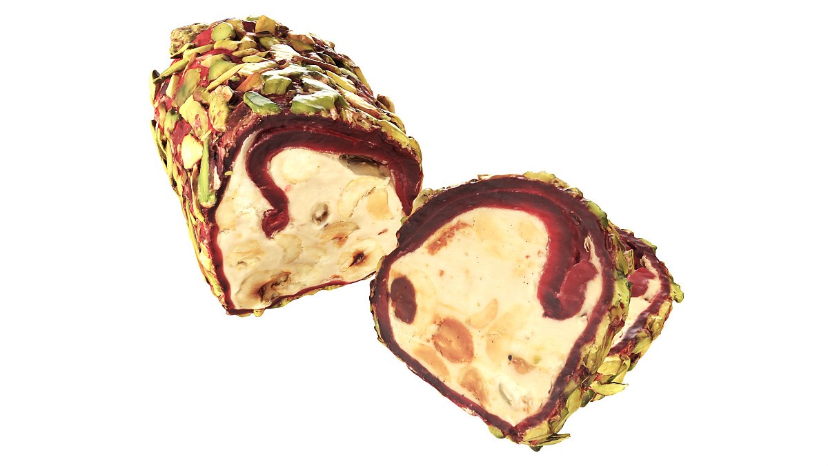 Turkish Delight with Pistachio and slices