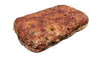 Flat rye bread for fast food