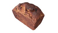 Loaf cake with raisins