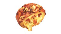 Mini-bun with cheese and cumin seeds