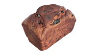 Loaf cake with raisins