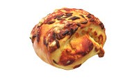Mini-bun with cheese and cumin seeds