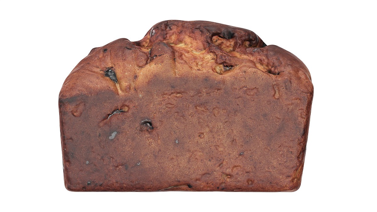 Loaf cake with raisins