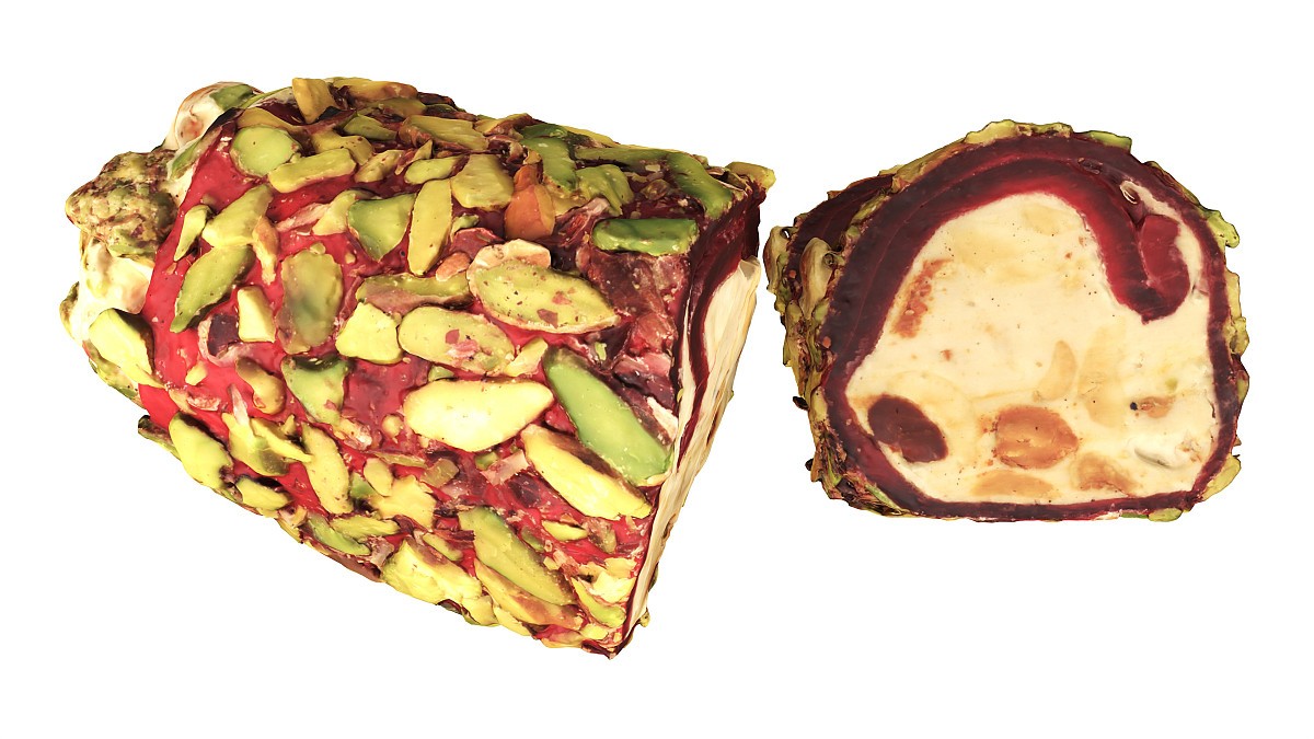 Turkish Delight with Pistachio and slices