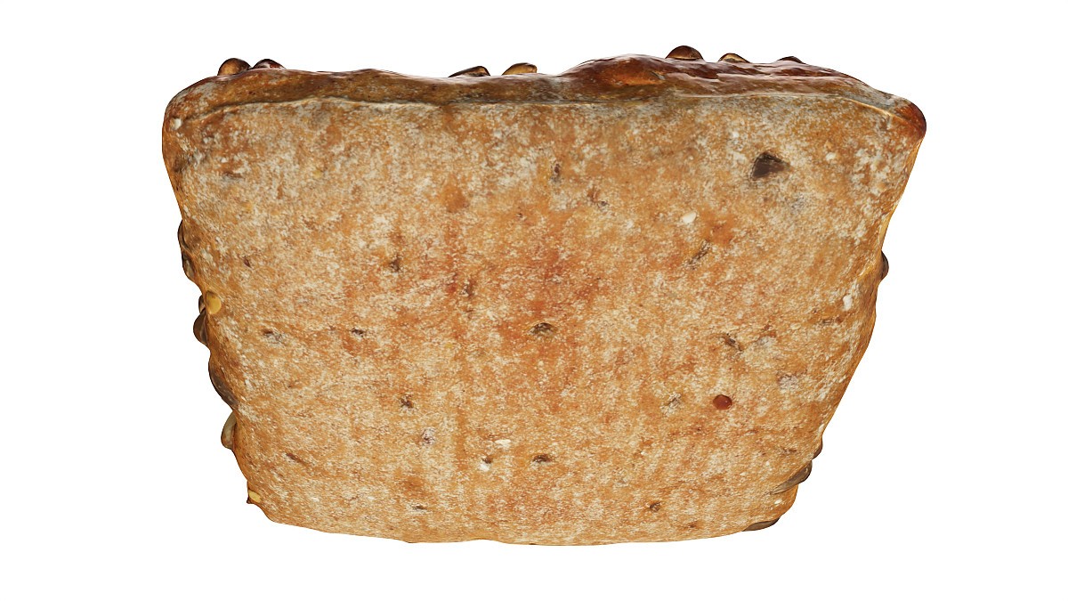 Flat wheat bread with seeds for fast food