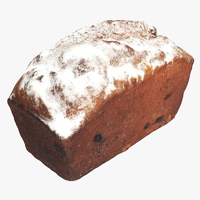 Loaf cake with raisins 02