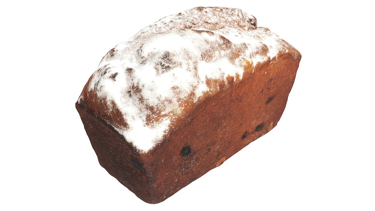 Loaf cake with raisins 02