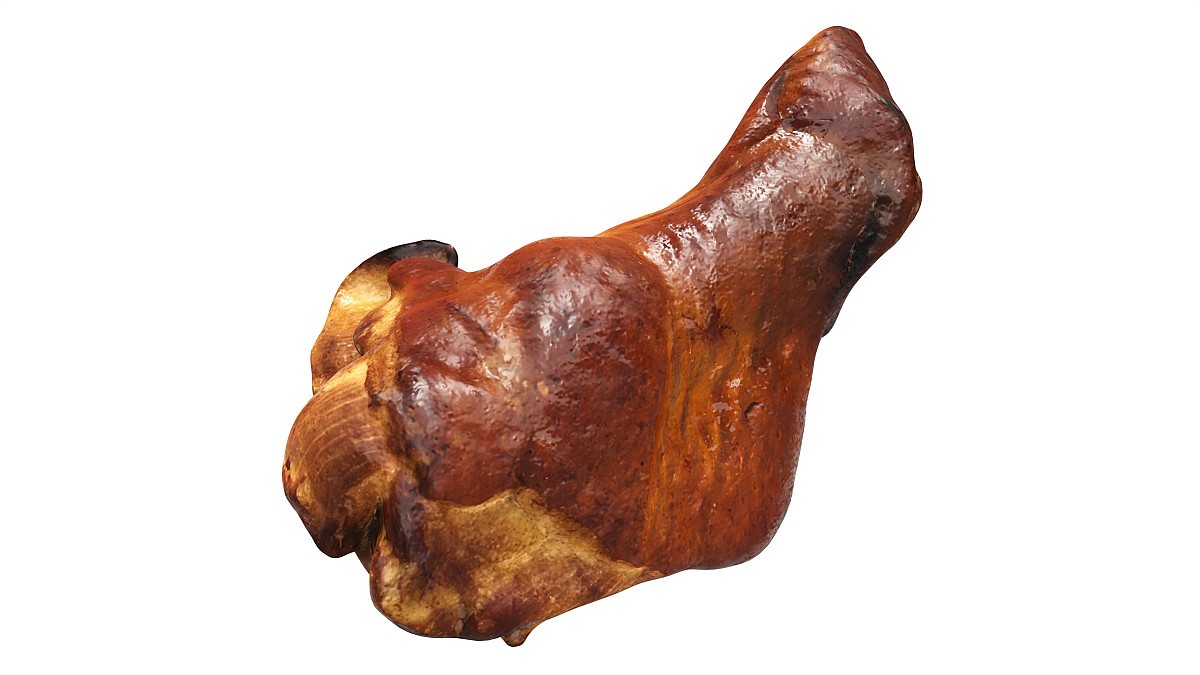 Small cold-smoked chicken leg drumstick