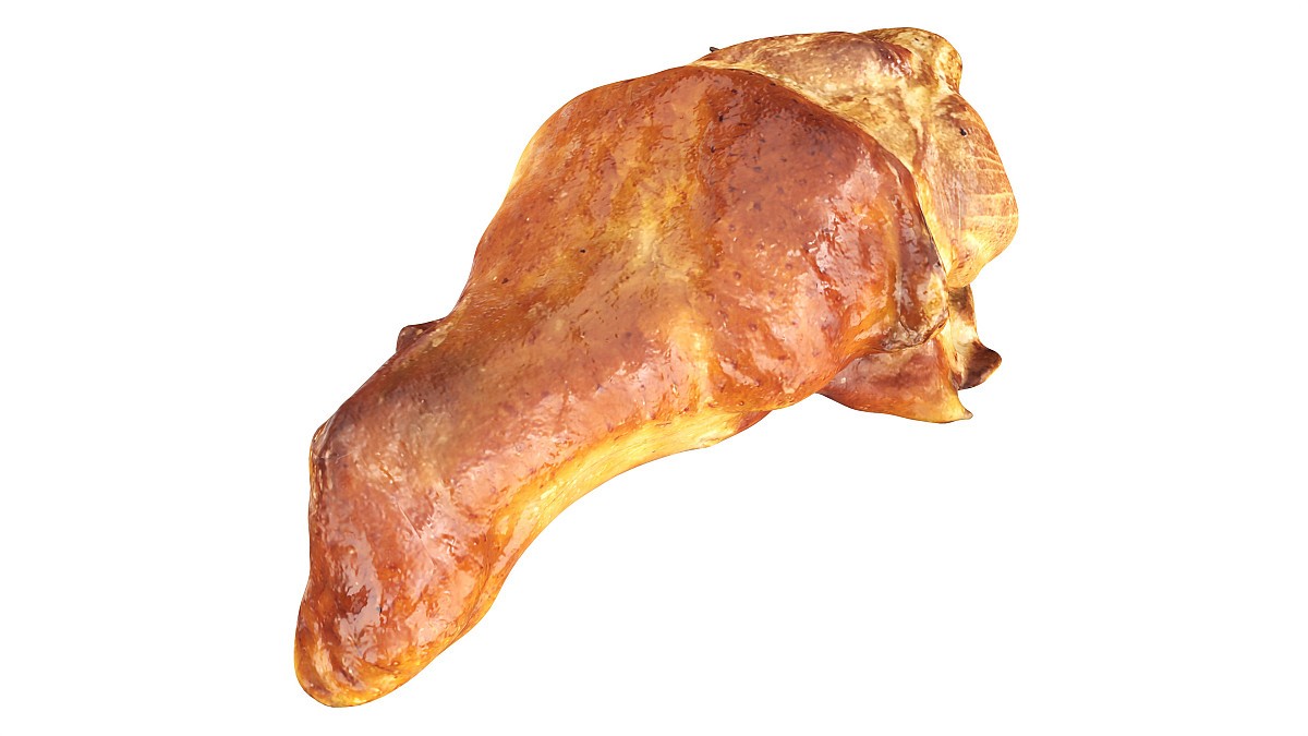 Small grilled chicken leg drumstick