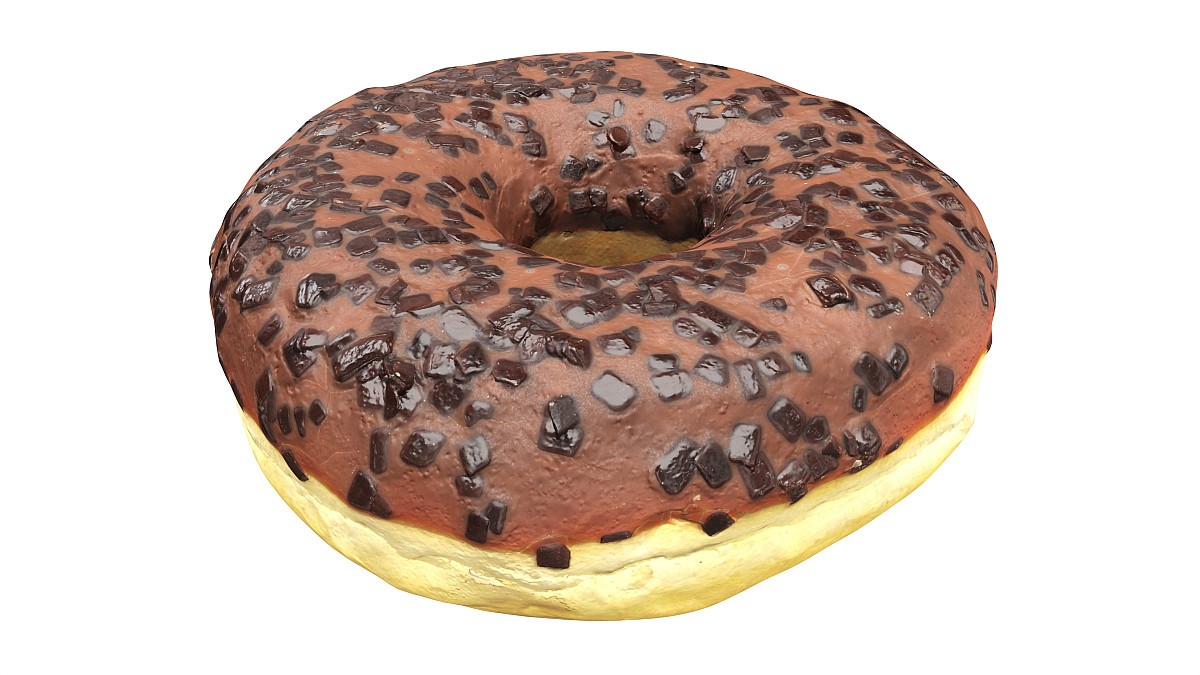 Donut with chocolate filling