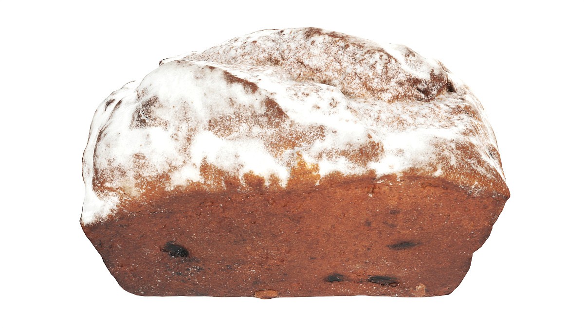 Loaf cake with raisins 02