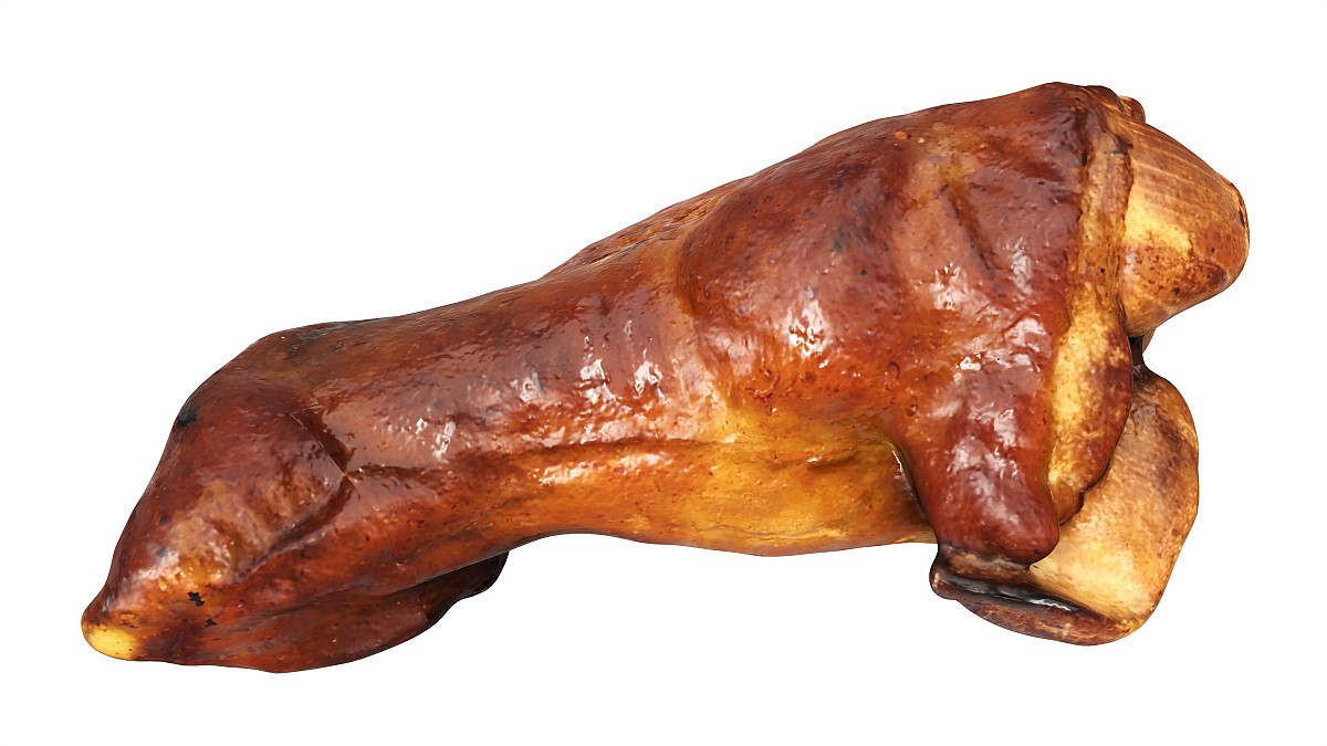 Small cold-smoked chicken leg drumstick