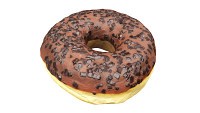 Donut with chocolate filling